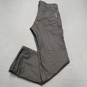 Level 7‎ Jeans Mens 36x34 Gray Relaxed Straight Leg Denim Charcoal Wash Pants